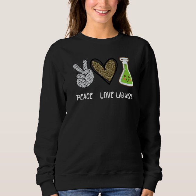 Moletom Peach Love Lab Week 2022 Laboratory Tech Technolog (Frente)