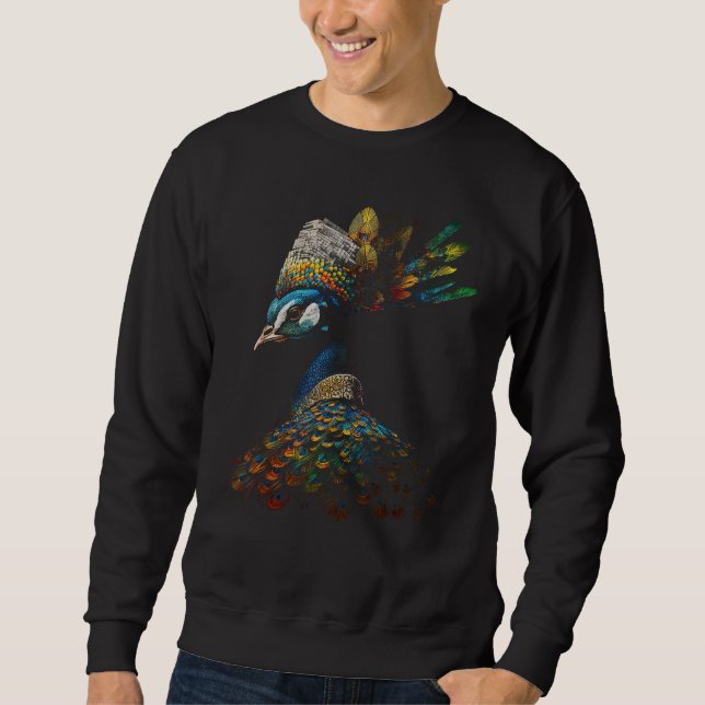 Moletom Peacock Art Colorida Animal Bird Peacock (Frente)