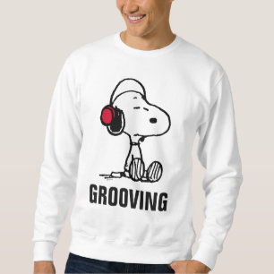 Moletom PEANUTS Padrão vermelho e preto