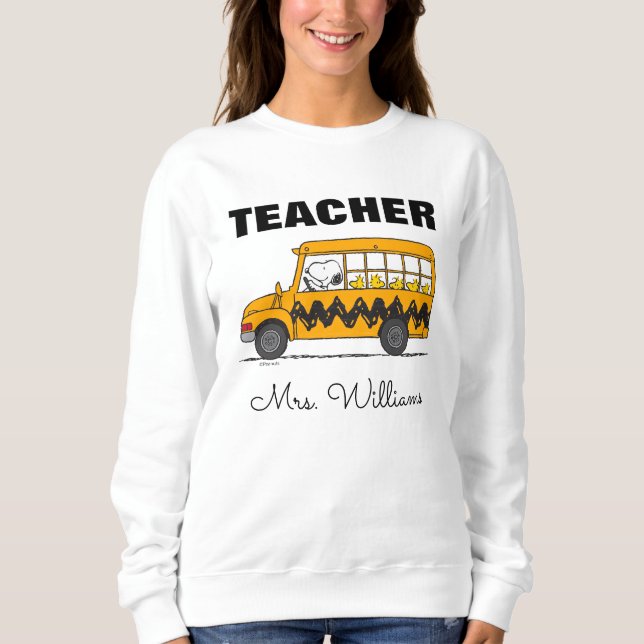 Moletom Peanuts | Snoopy Bus Driver Teacher (Frente)