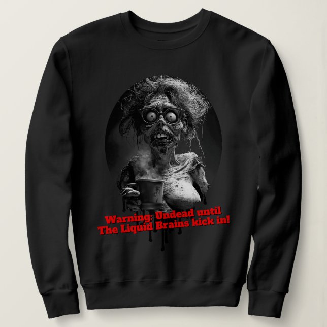 Moletom Pearl: Liquid Brain Mornings T-Shirt (Frente do Design)