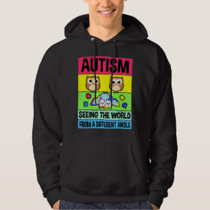 Moletom Peça do Quebra-Cabeça de Apoio ao Autismo, Coruja