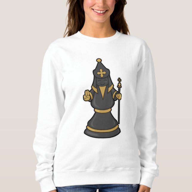 Moletom Pedra de xadrez Bishop no Chess com Funcionarios (Frente)