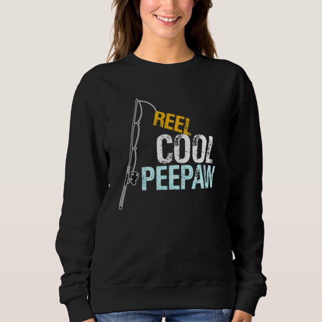 Moletom Peepaw  From Granddaughter Grandson Reel Cool Peep (Frente)