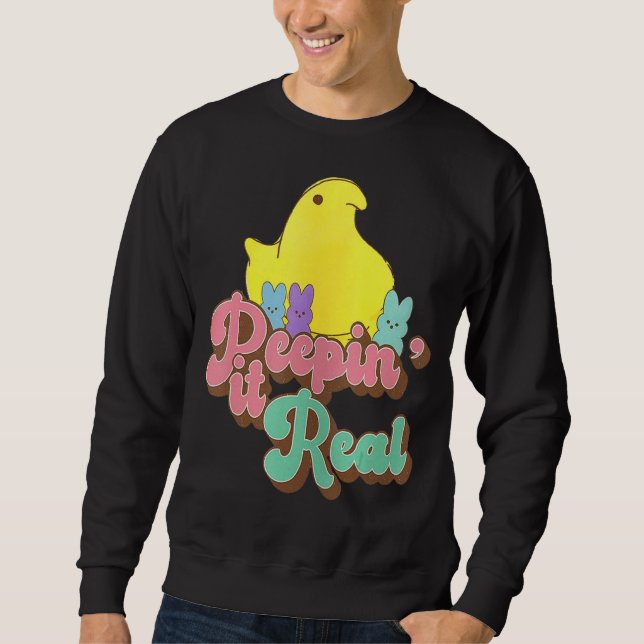 Moletom Peepin It Real Felz pascoa Bunny Egg Hunt 1 (Frente)