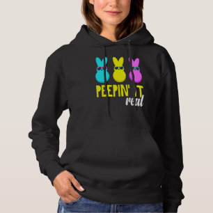 Moletom Peepin It Real Outfit Felz pascoa Bunny Egg Hunt