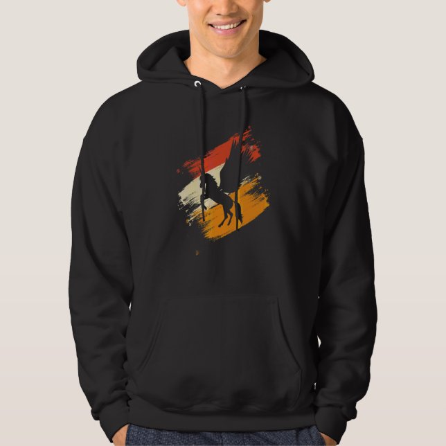 Moletom Pegasus Unicórnios Cavalos Retro Pegasos Meninas C (Frente)