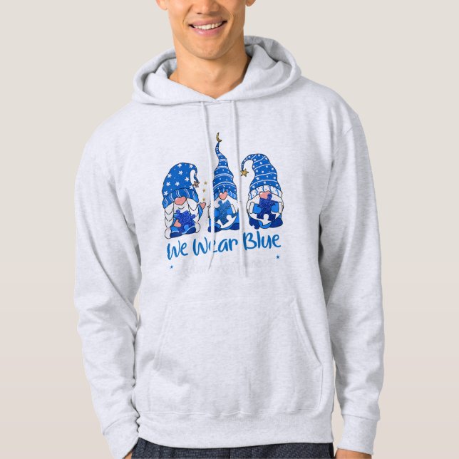 Moletom Pegue Este "Três Gnomos Segurando Quebra-cabeça Az (Frente)