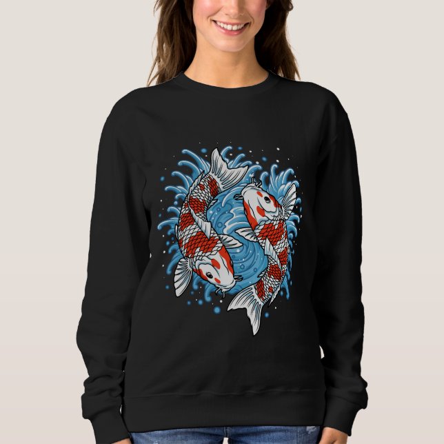 Moletom Peixe de carpa japonês 284 (Frente)