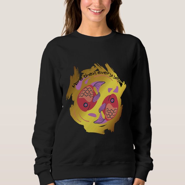 Moletom Peixe de Natação Livre (Frente)