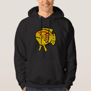 Moletom Peixe Dourado Peixe Artístico Koi Carpa