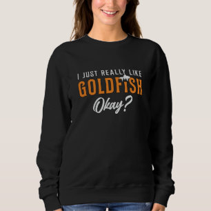 Moletom Peixe Goldfish Eu Gosto Muito De Peixes De Animais