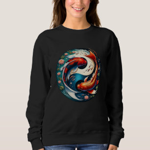 Moletom Peixe Koi Japonês Yin Yang