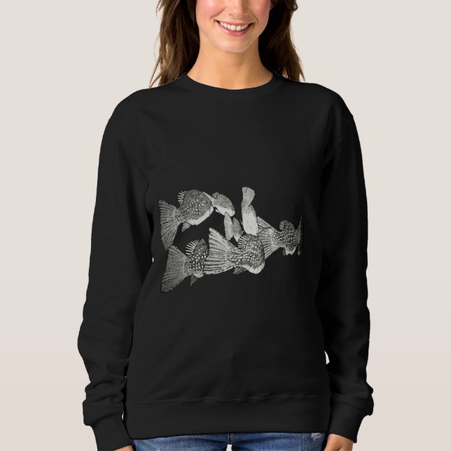 Moletom Peixe Nadando Amor Peixe (Frente)