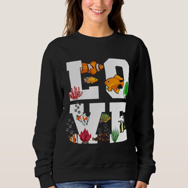 Moletom Peixe-Palhaço Ama Tanque De Peixe (Frente)