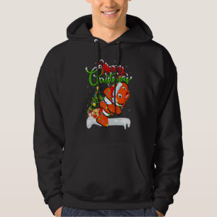 Moletom Peixe Palhaço Decorações de Natal Papai Noel Peixe