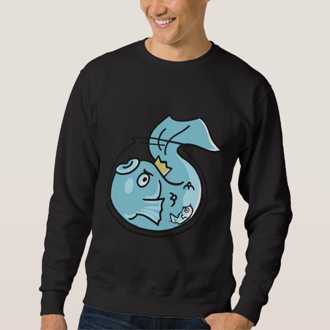 Moletom Peixe Pequeno Grande (Frente)