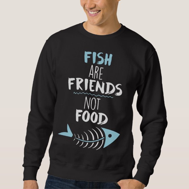 Moletom Peixes Não São Amigos Da Comida 651 (Frente)