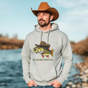 Moletom Peixes-rolo Vestem chapéus de cowboy