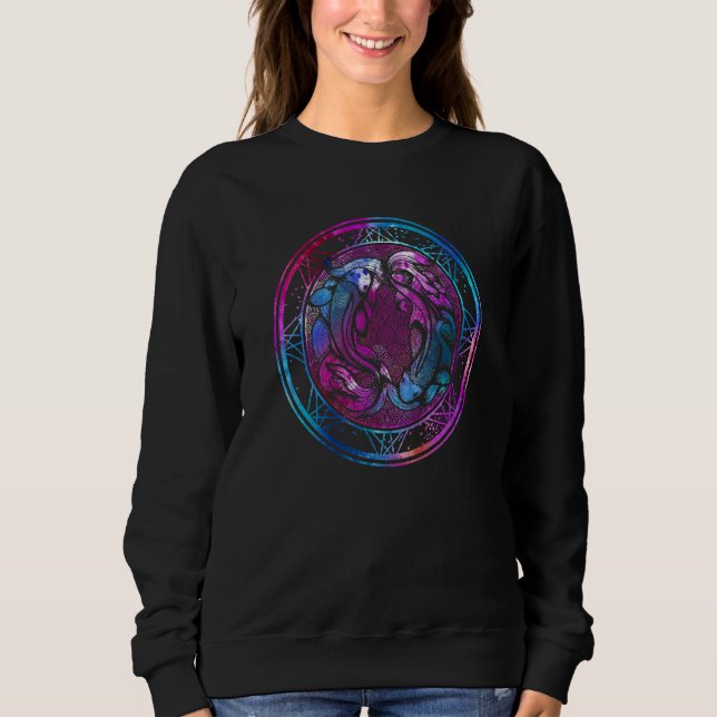 Moletom Peixes Símbolo Zodiac Astrologia (Frente)