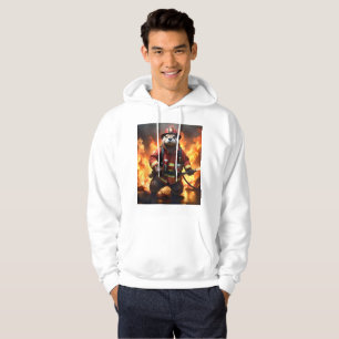 Moletom **"Peles e chamas: O fogo-frio do bombeiro