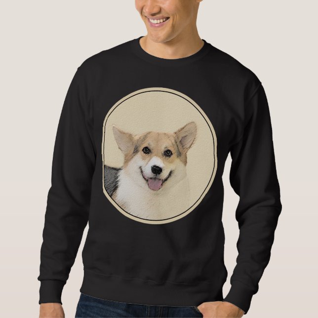 Moletom Pembroke Welsh Corgi - Pintura Original para Cacho (Frente)