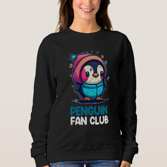Moletom Penguin Fan Club Penguin Kids Boys Girls (Frente)