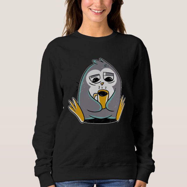 Moletom Penguin Morning Coffee Sleep (Frente)