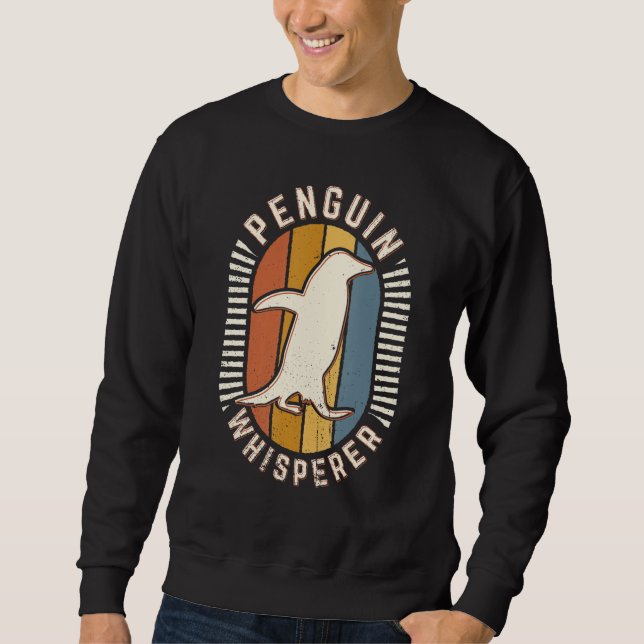 Moletom Penguin Whisperer Vintage Classic Retro Animal Lov (Frente)