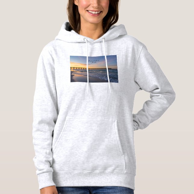 Moletom Pensacola Pier Shoreline Sunrise Hoodie (Frente)