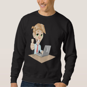 Moletom Pense Fora Do Roupa De Negócios Da Caixa
