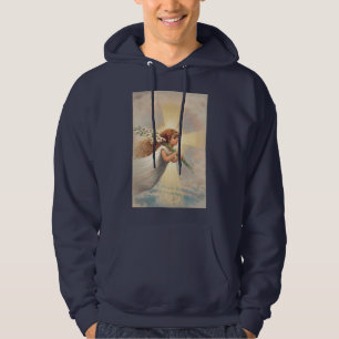 Moletom Pequeno anjo segurando lírios