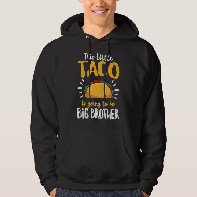 Moletom Pequeno anúncio de Gravidez de Taco Cinco de Mayo  (Frente)