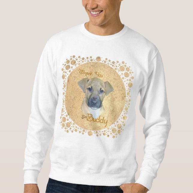 Moletom Pequeno Cachorro Ferido - Resgatado! (Frente)