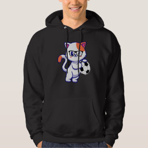 Moletom Pequeno Nerd De Gato Bonito Com Óculos