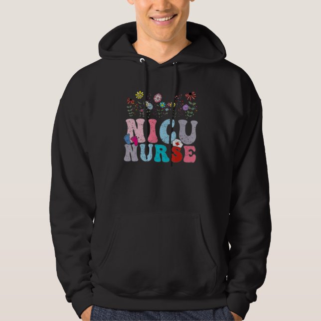 Moletom Pequenos Humanos Groovy Enfermeiros da UTI Neonata (Frente)