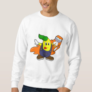 Moletom Pêra como Pintor com pincel