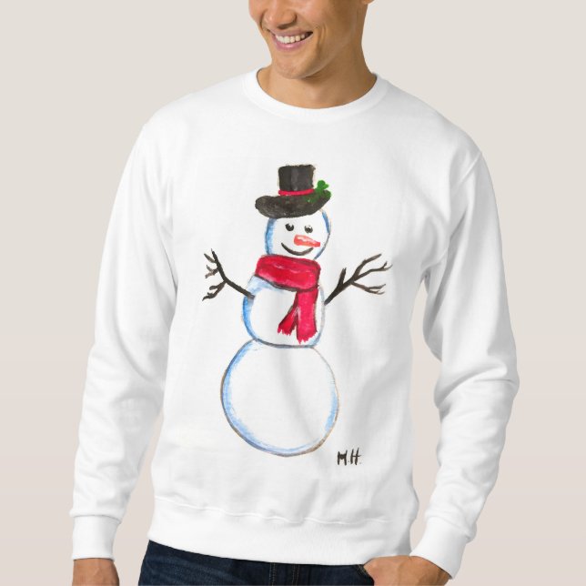 Moletom Pera-Neve Retro Face Snowmen (Frente)