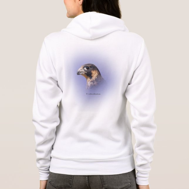 Moletom Perfil de um Falcão Peregrino Juvenil (Verso)