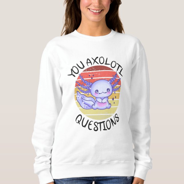 Moletom Perguntas axolotl (Frente)