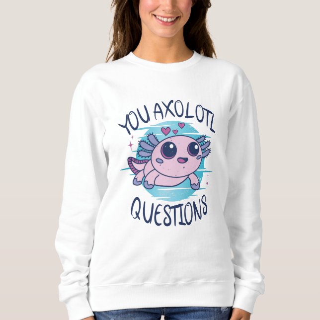 Moletom Perguntas axolotl (Frente)