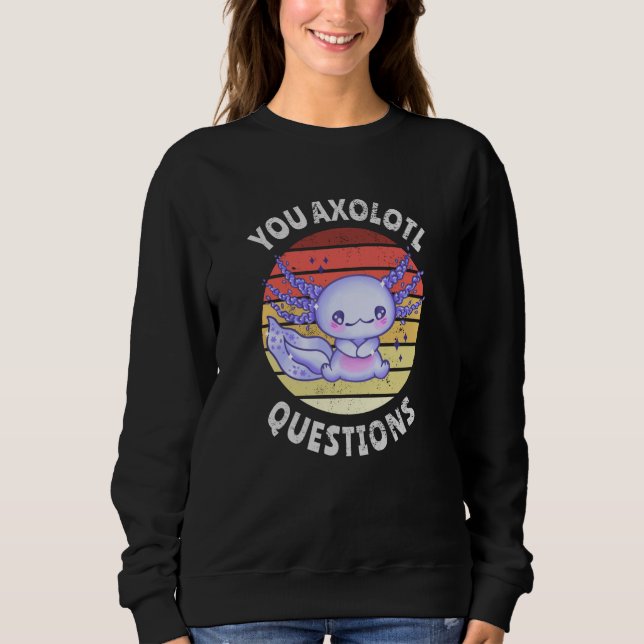 Moletom Perguntas axolotl (Frente)