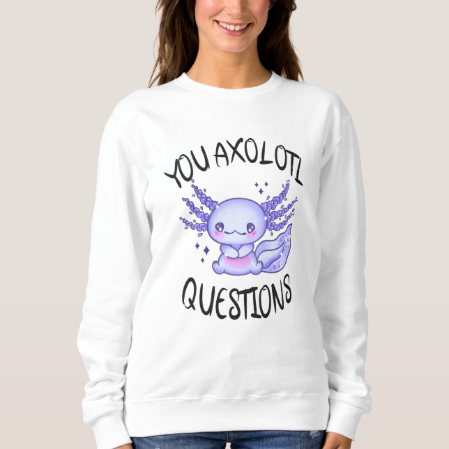 Moletom Perguntas axolotl (Frente)