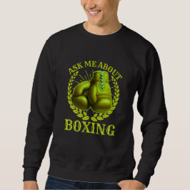 Moletom pergunte-me sobre boxe