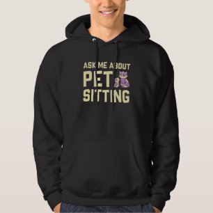 Moletom Pergunte-Me Sobre Pet Sentando Gatos De Pet Animai