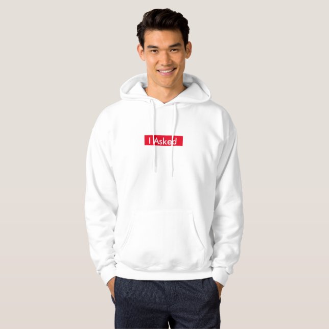 Moletom Perguntei A Mens Hoodie. (Frente Completa)