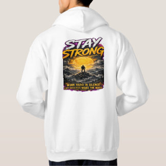 Moletom PERMANEÇA FORTE Camisola Motivacional - Trabalhe e