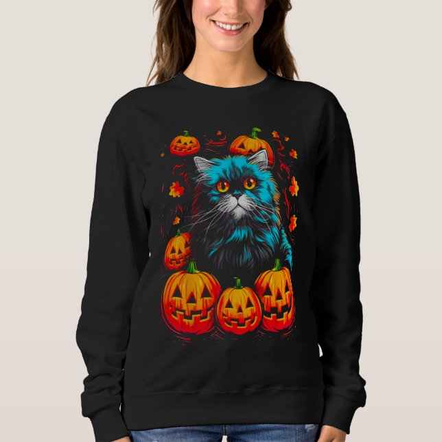 Moletom Persian Cat Halloween (Frente)
