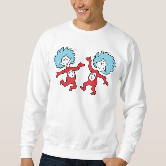Moletom Personagem Coisa 1 e Coisa 2 do Dr. Seuss (Frente)