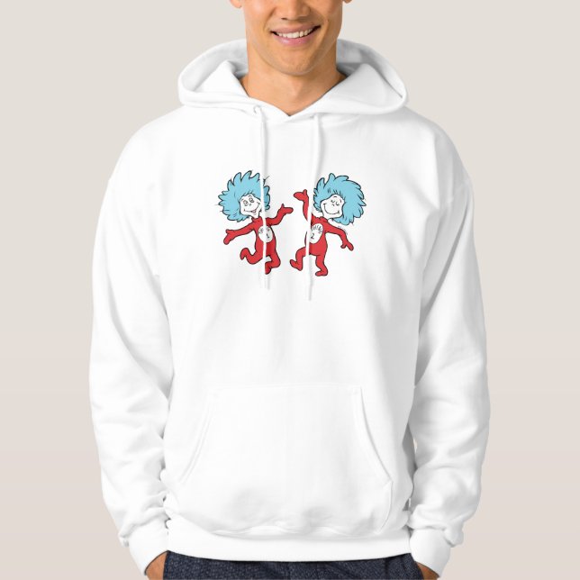 Moletom Personagem Coisa 1 e Coisa 2 do Dr. Seuss (Frente)